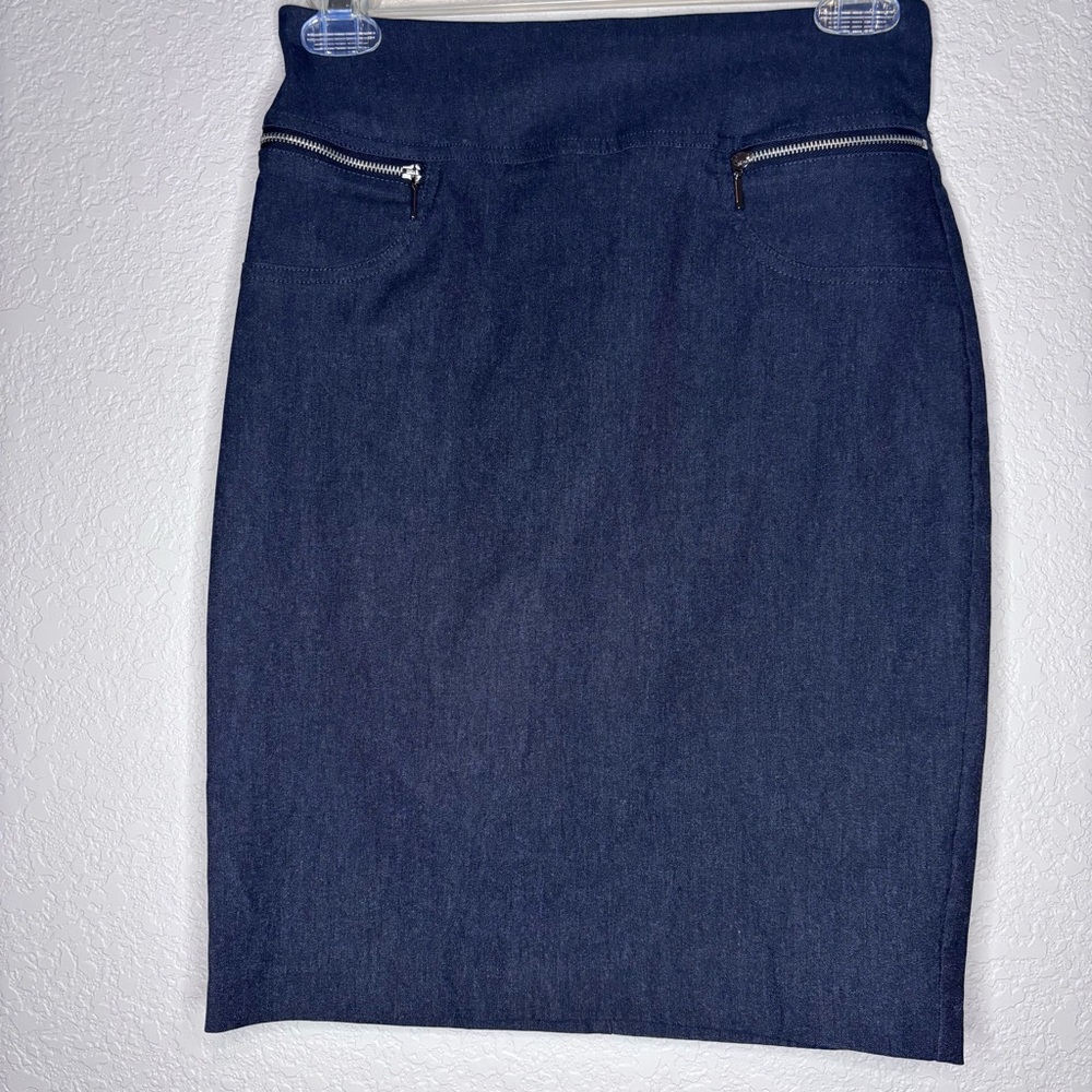 NY Collection Classic‎ Charcoal Pencil Skirt
